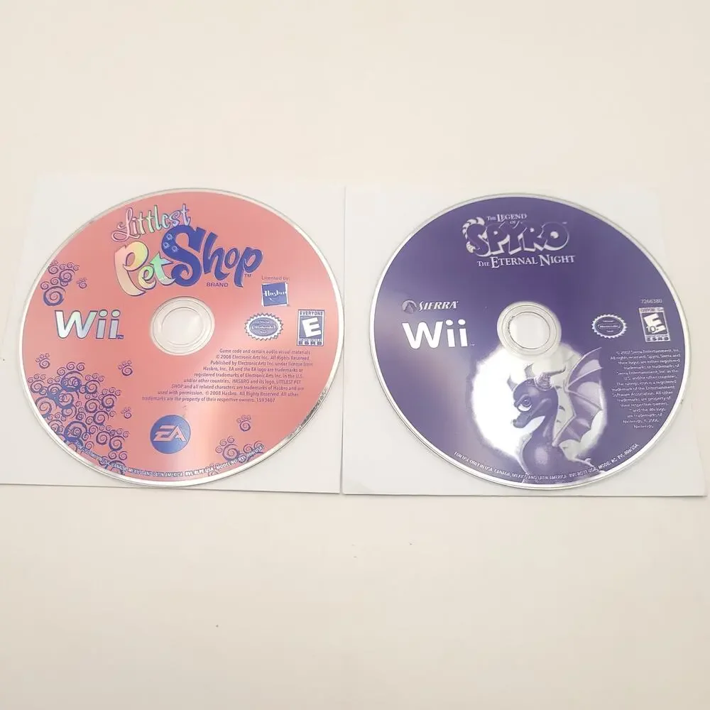 Nintendo Wii Lot of 10 Games Spyro Links Crossbow Training Kung Fu Panda